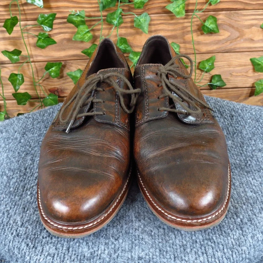 Mephisto Waino Men Casual Derby Shoes Size 10.5 Walking Comfort‎ Brown Leather